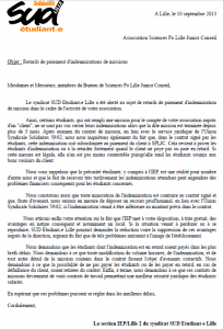 Lettre SPLJC